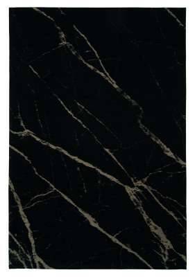 Moderner Teppich PIETRA BLACK HONEY - Waschbarer Teppich